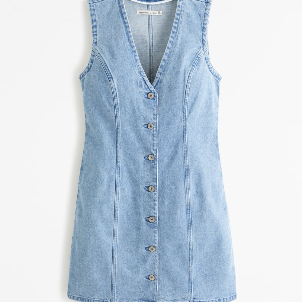 Abercrombie & Fitch Blue Sleeveless Sheath Mini Dress